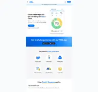 Kleine Seitenvorschau von creditsesame.com