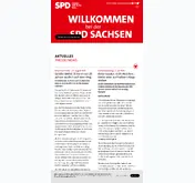 Kleine Seitenvorschau von sachsenspd.de