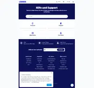 Kleine Seitenvorschau von support.lebara.ch