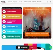 Kleine Seitenvorschau von absolutradio.de