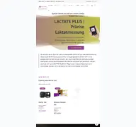 Kleine Seitenvorschau von lactateplus.de