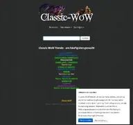 Kleine Seitenvorschau von datenbank.classic-wow.de