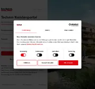 Kleine Seitenvorschau von portal.techem.de
