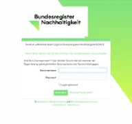 Kleine Seitenvorschau von account.bundesregister-nachhaltigkeit.de