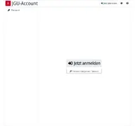 Kleine Seitenvorschau von account.uni-mainz.de