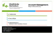 Kleine Seitenvorschau von account.w-hs.de