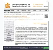 Kleine Seitenvorschau von lymphverein.de