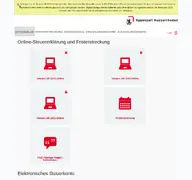 Kleine Seitenvorschau von esteuern.ar.ch