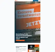 Kleine Seitenvorschau von konzernverantwortung.ch