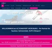 Kleine Seitenvorschau von actionsport-wuerzburg.de