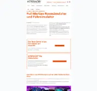 Kleine Seitenvorschau von actoracer.de
