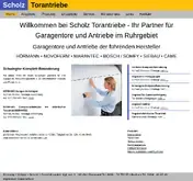 Kleine Seitenvorschau von scholz-torantriebe.de