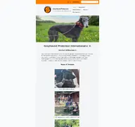 Kleine Seitenvorschau von greyhoundprotection.de