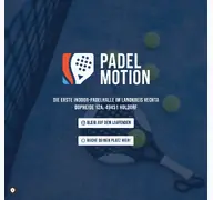 Kleine Seitenvorschau von padel-motion.de