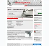 Kleine Seitenvorschau von schraubsystem.de
