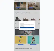 Kleine Seitenvorschau von geox-shop.de