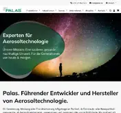 Kleine Seitenvorschau von palas.de