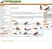 Kleine Seitenvorschau von geraeteland.de
