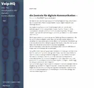 Kleine Seitenvorschau von voip-hq.de