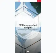 Kleine Seitenvorschau von adelphi.de