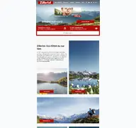Kleine Seitenvorschau von zillertal.at