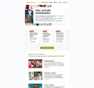 Kleine Seitenvorschau von schuelerjobs.de
