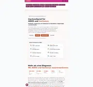 Kleine Seitenvorschau von adhs-autismus-adressen.de