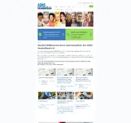 Kleine Seitenvorschau von adhs-deutschland.de