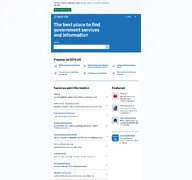 Kleine Seitenvorschau von direct.gov.uk