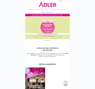 Kleine Seitenvorschau von adler.de