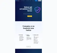 Kleine Seitenvorschau von mailfence.com