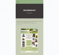 Kleine Seitenvorschau von erlebnishof-gerhardsbrunn.de
