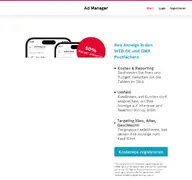 Kleine Seitenvorschau von admanager.uim.de