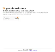 Kleine Seitenvorschau von gear4music.com