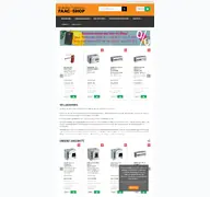 Kleine Seitenvorschau von faac-shop.de