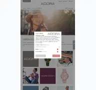 Kleine Seitenvorschau von adora-uhren.de