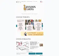 Kleine Seitenvorschau von grandiosgross.de