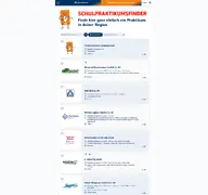 Kleine Seitenvorschau von schulpraktikumsfinder.de