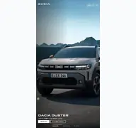 Kleine Seitenvorschau von dacia.de