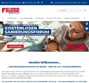 Kleine Seitenvorschau von friede-bauzentrum.de