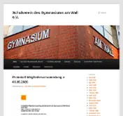 Kleine Seitenvorschau von schulverein-gaw.de