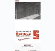 Kleine Seitenvorschau von schulzbau.de