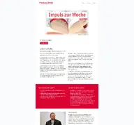 Kleine Seitenvorschau von ichbetefuermeinekirche.de