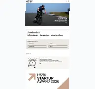 Kleine Seitenvorschau von hsbi.de