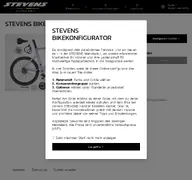 Kleine Seitenvorschau von custom.stevensbikes.de