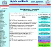 Kleine Seitenvorschau von schure.de
