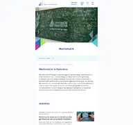 Kleine Seitenvorschau von math.uni-paderborn.de