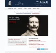 Kleine Seitenvorschau von wilhelm-der-zweite.de