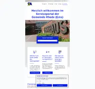Kleine Seitenvorschau von openrathaus.rhede-ems.de