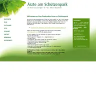 Kleine Seitenvorschau von aerzte-schuetzenpark.de